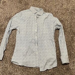 Men’s Large Express Slim Floral Button Down